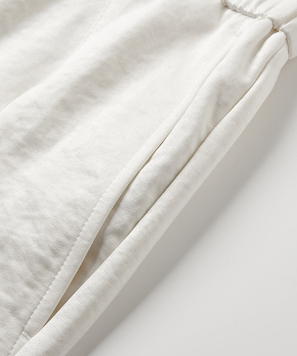 Elastic-Waist Tapered Pants
