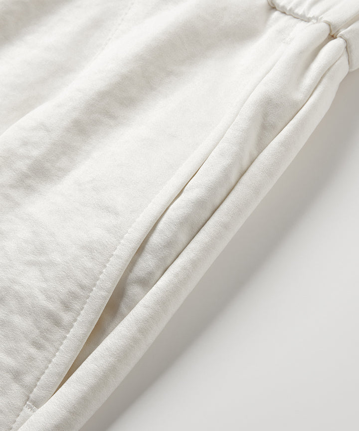 Elastic-Waist Tapered Pants