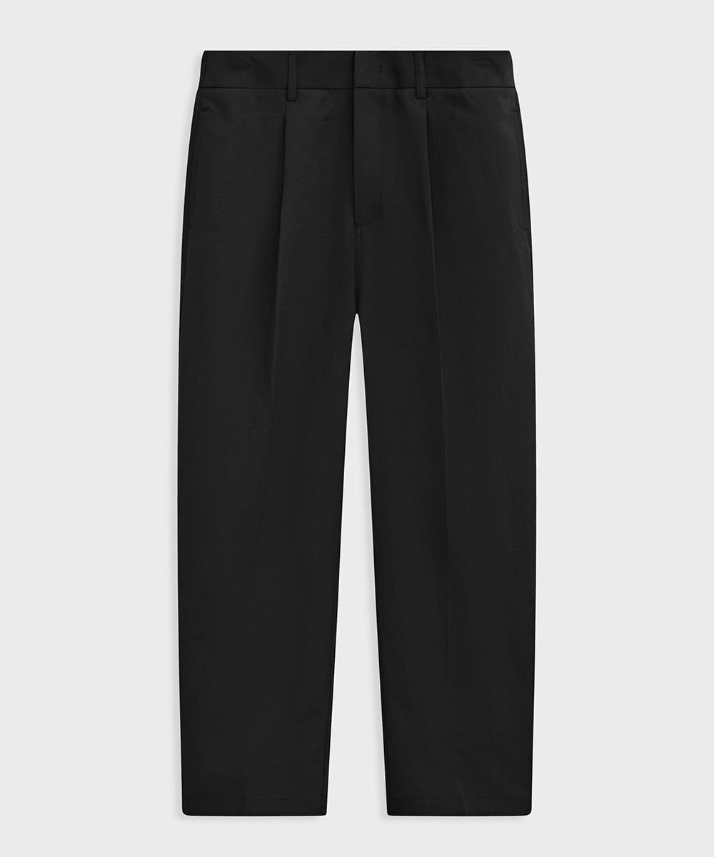 Elastic-waist suit slacks