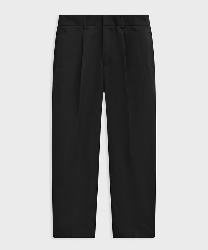 Elastic-waist suit slacks
