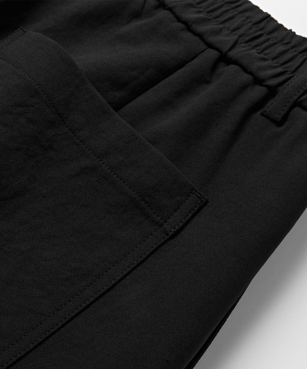 Elastic-waist suit slacks
