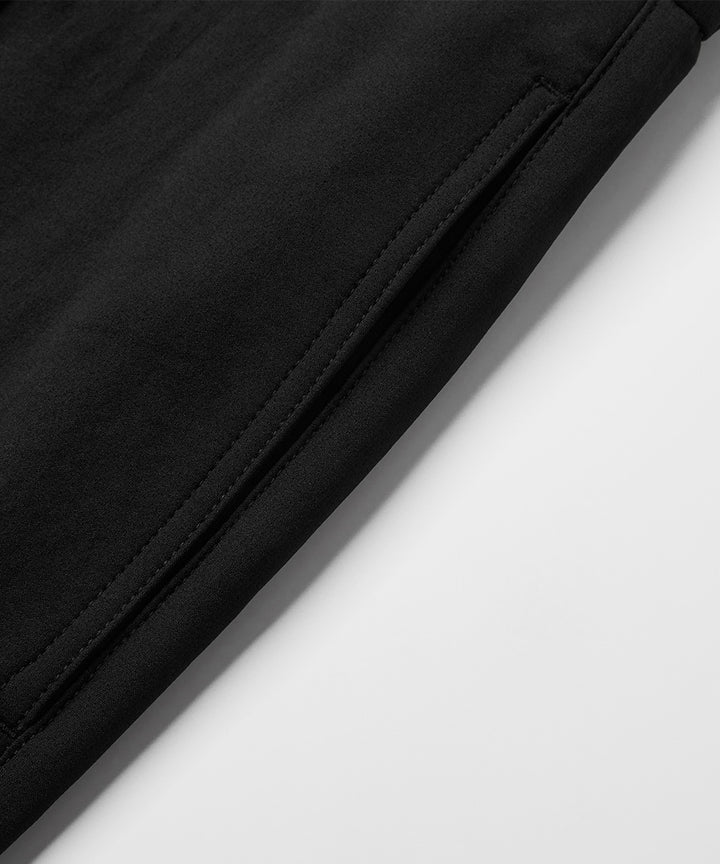 Elastic-waist suit slacks