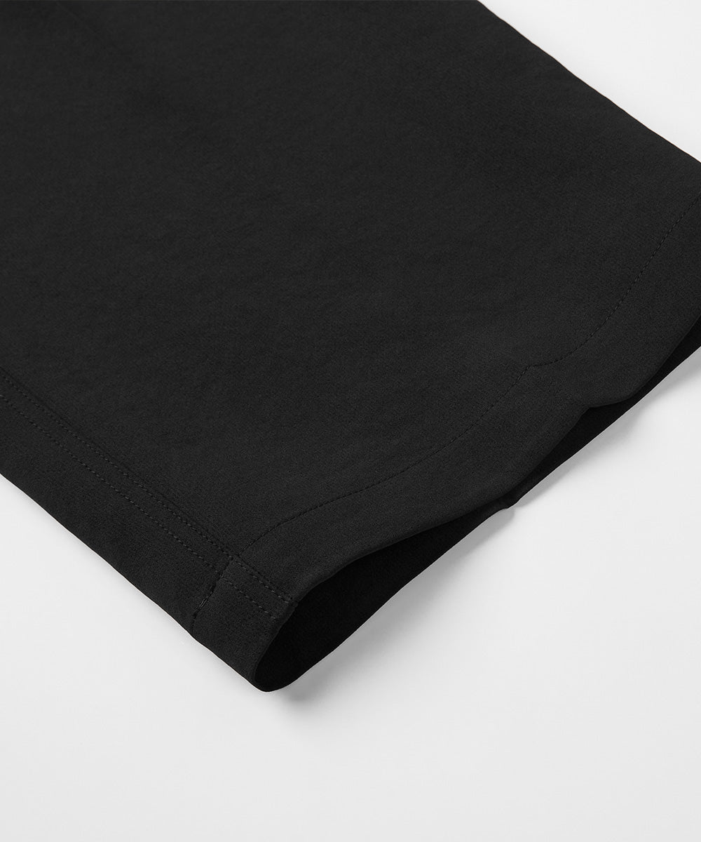 Elastic-waist suit slacks