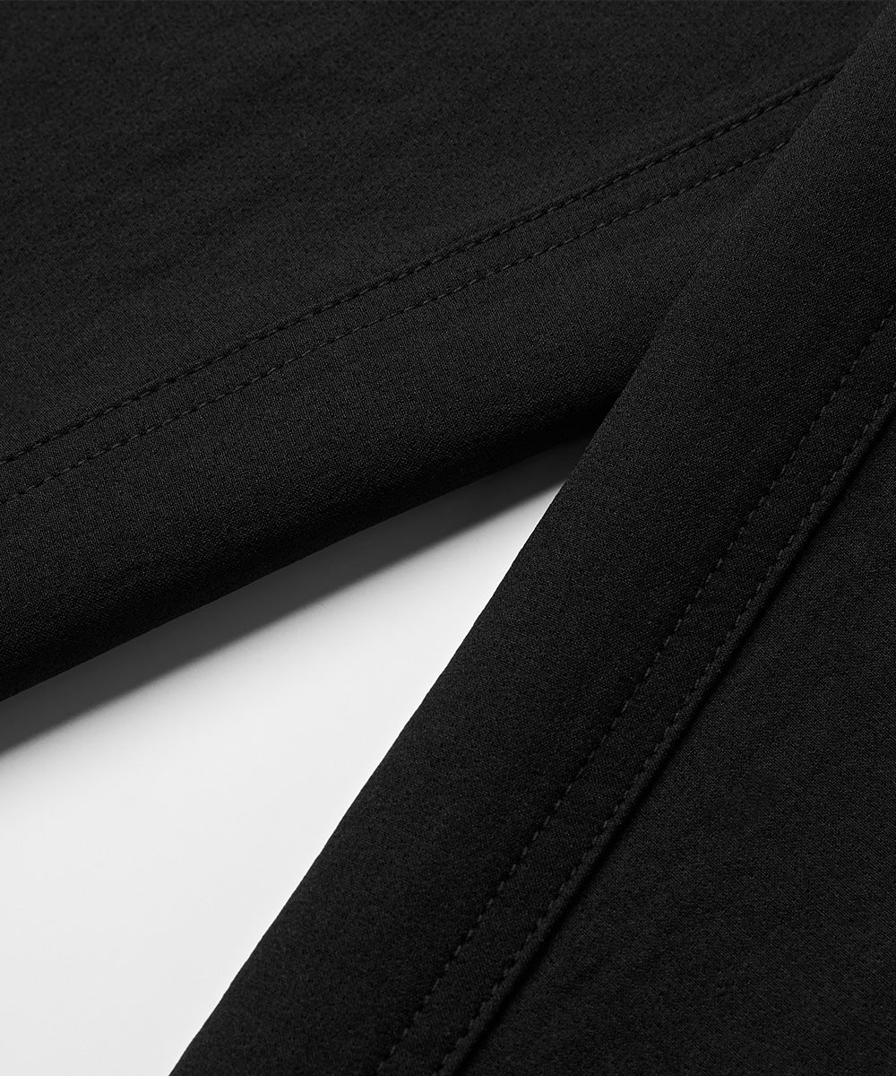 Elastic-waist suit slacks