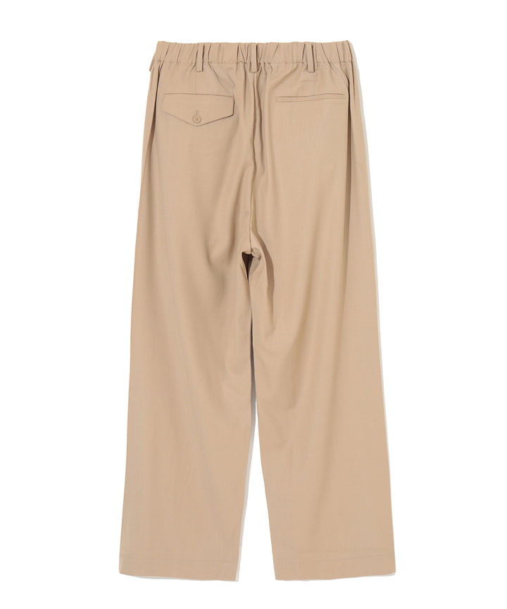 ELASTIC WAIST TUCK PANTS