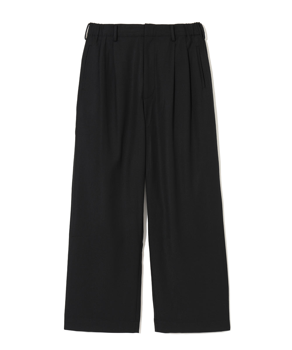 ELASTIC WAIST TUCK PANTS