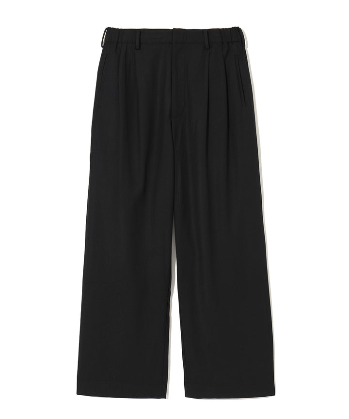ELASTIC WAIST TUCK PANTS