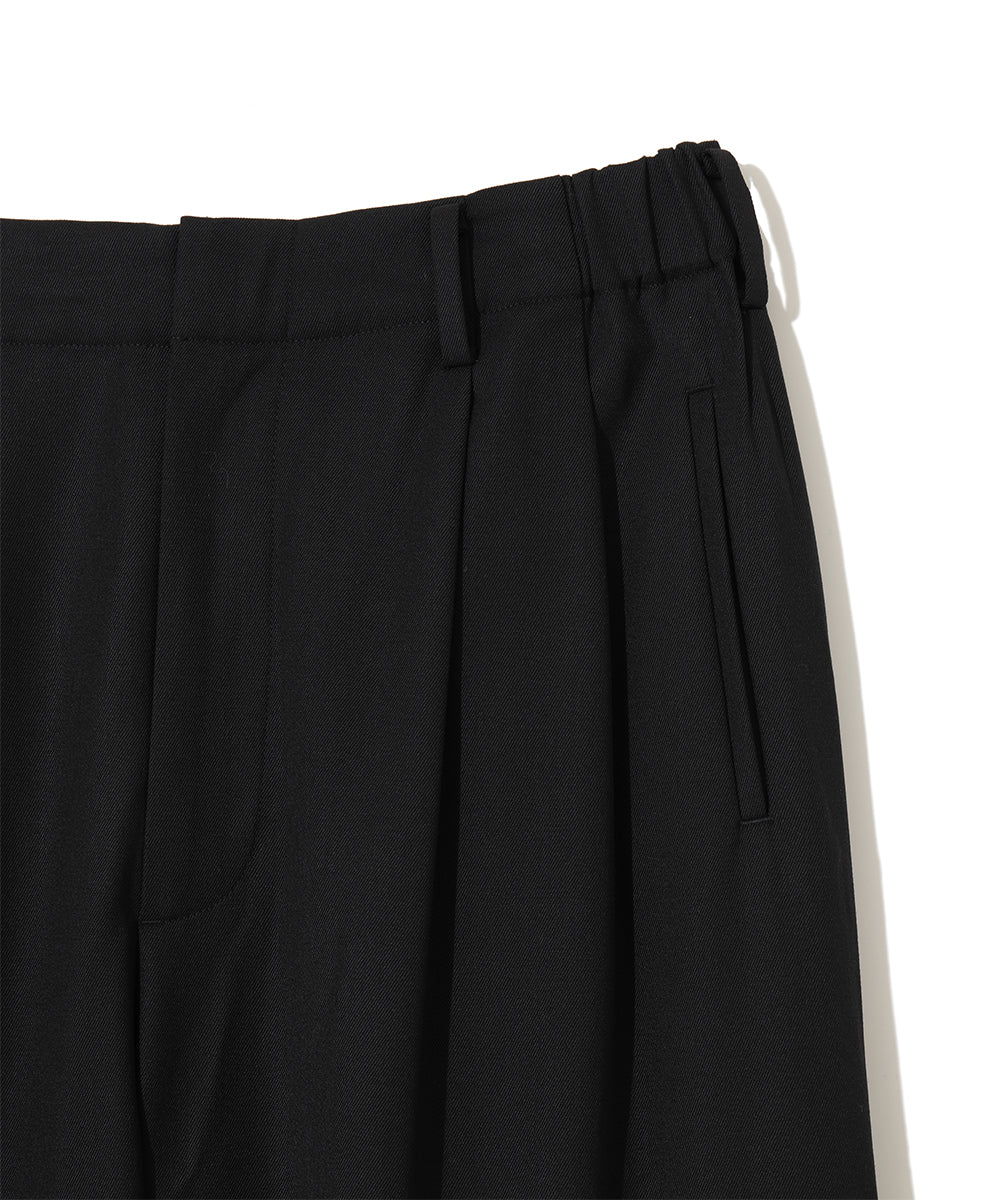 ELASTIC WAIST TUCK PANTS