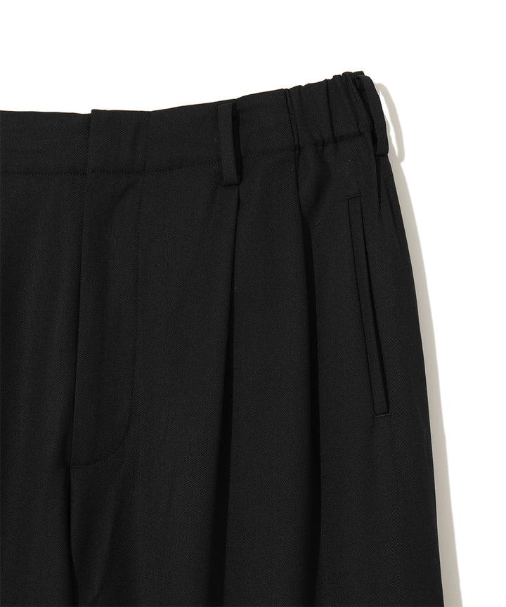 ELASTIC WAIST TUCK PANTS