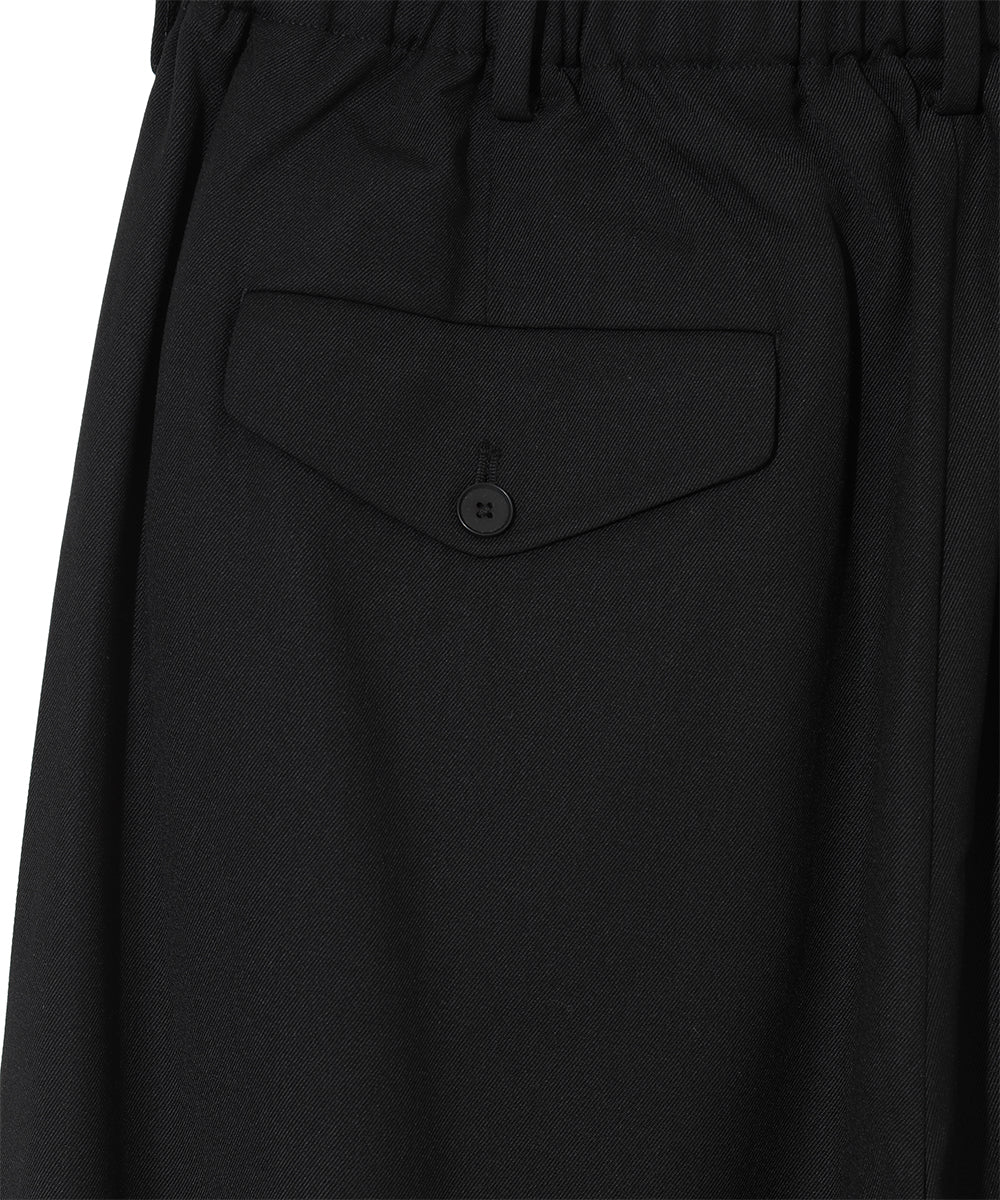 ELASTIC WAIST TUCK PANTS