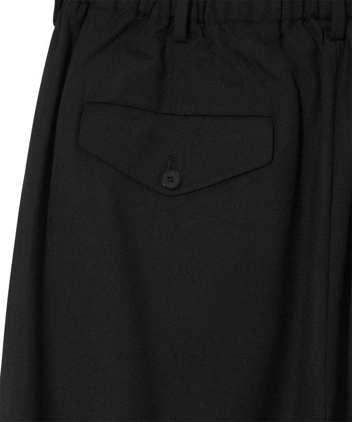 ELASTIC WAIST TUCK PANTS