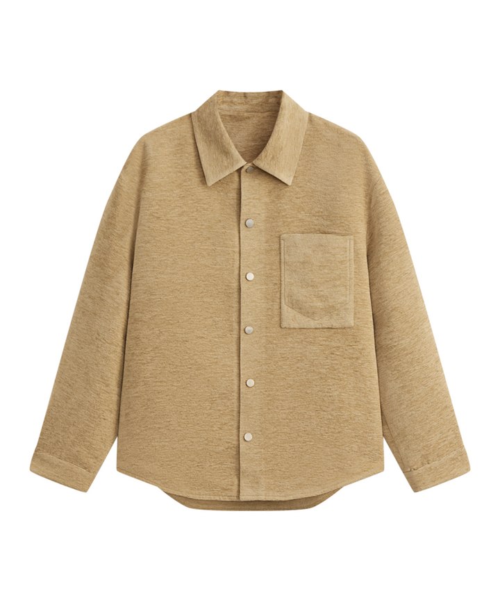 VELOUR SHIRT JACKET