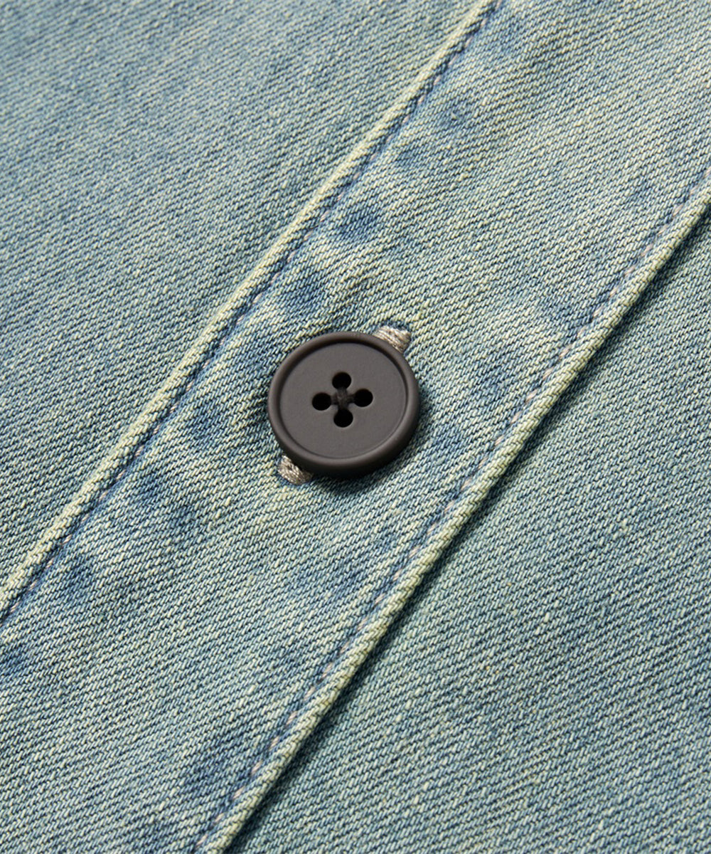 VELOUR SHIRT JACKET