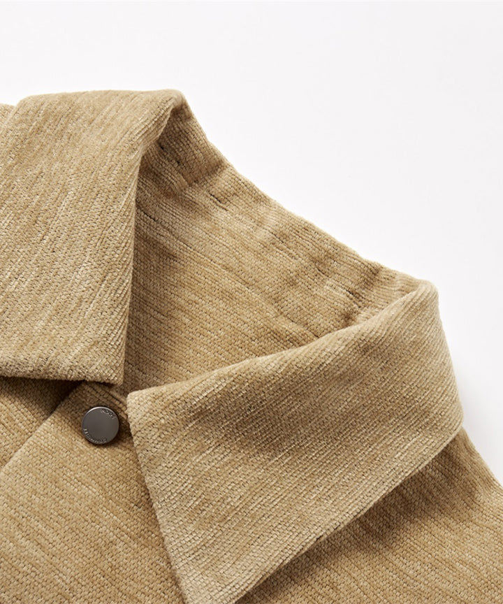 VELOUR SHIRT JACKET