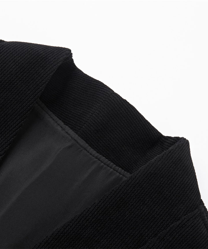CORDUROY COLLARLESS JACKET