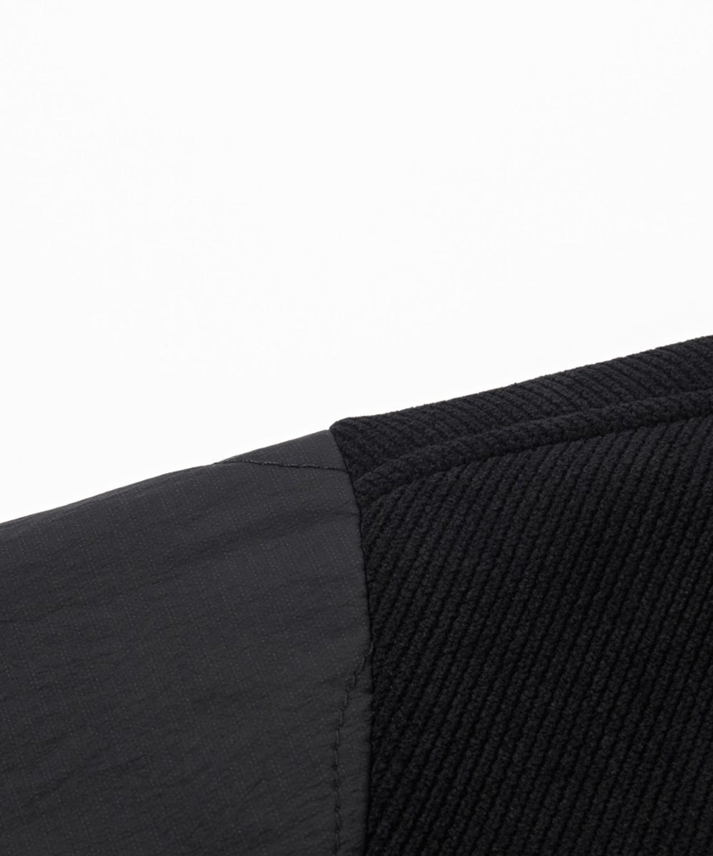 CORDUROY COLLARLESS JACKET