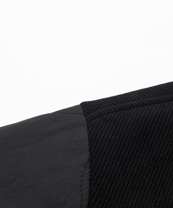 CORDUROY COLLARLESS JACKET
