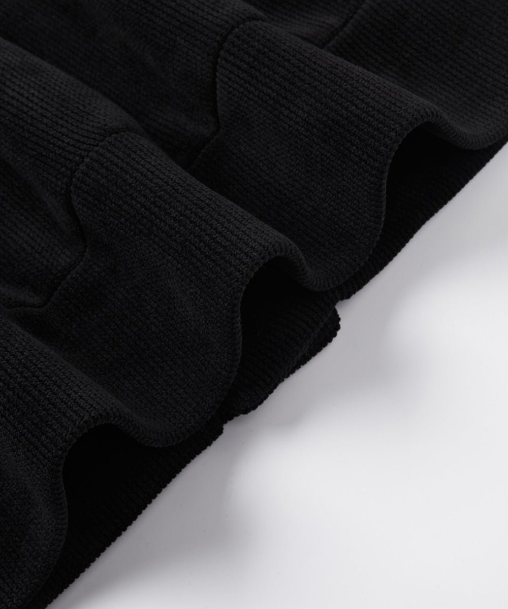 CORDUROY COLLARLESS JACKET