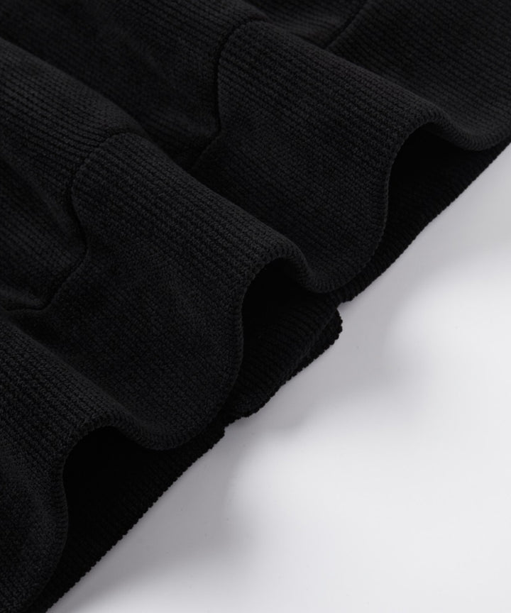CORDUROY COLLARLESS JACKET
