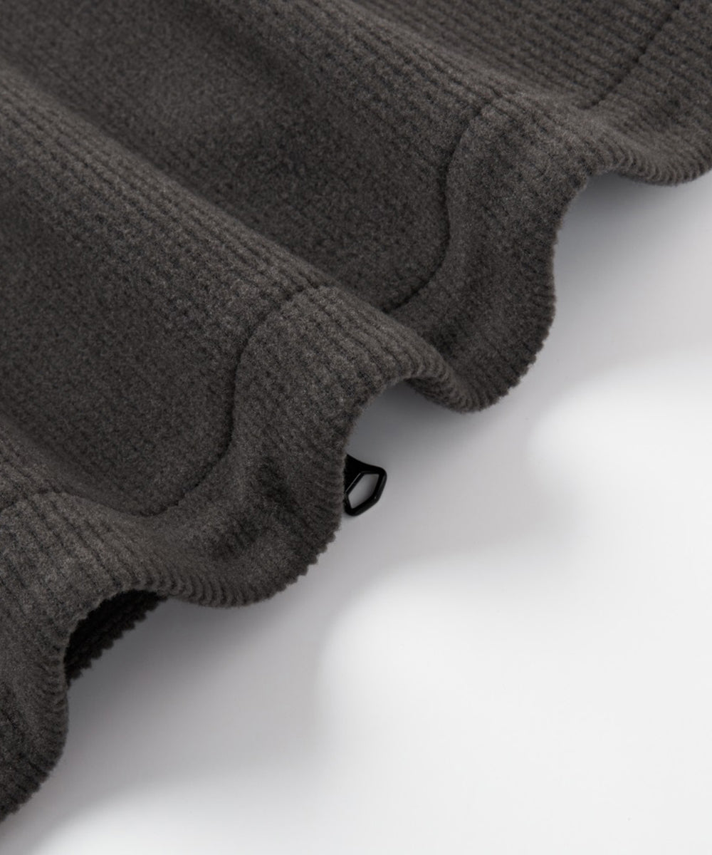 CORDUROY JERSEY STAND ZIP UP