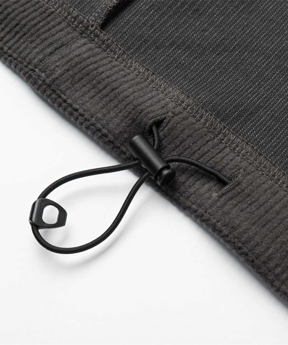 CORDUROY JERSEY STAND ZIP UP