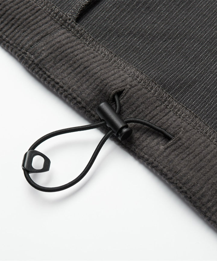 CORDUROY JERSEY STAND ZIP UP
